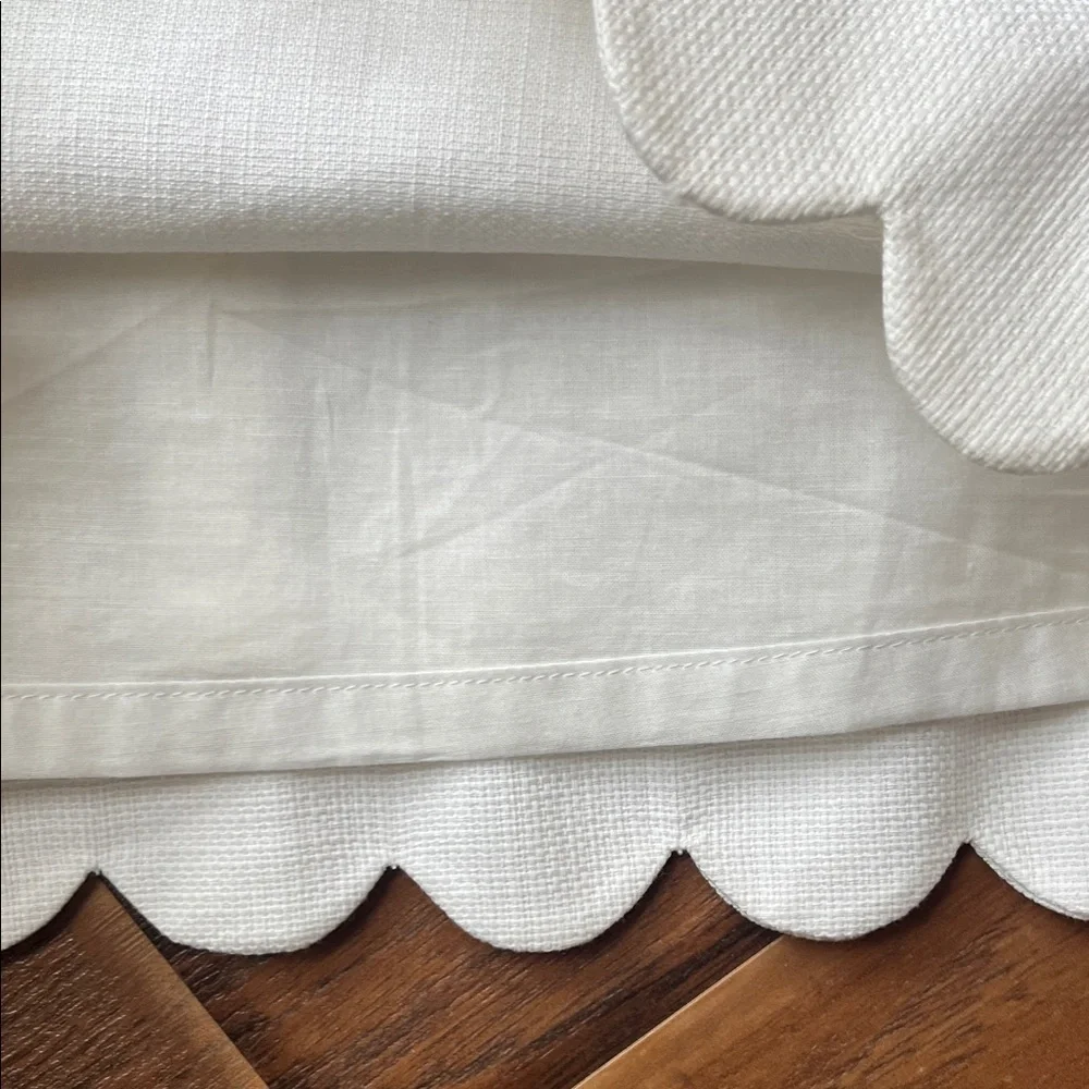 NWT J. Crew Cream Scalloped Mini Dress - Size 2